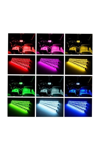 BoostZone Araç Içi Ayak Altı Sese Duyarlı Led - Resim 4