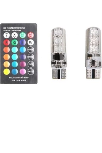 Cnk Oto 12 Led Rgb T10 led Kumandalı Park Aydınlatma