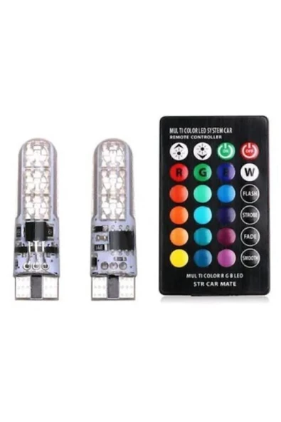 STTİCARET T10 Rgb Kumandalı Park Ampulleri Modlu - 2