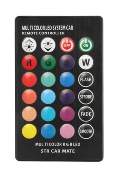 monero Kumandalı T10 Park Ampulu 16 Renkli Çakarlı Rgb Teknolojili 2 Adet - 3