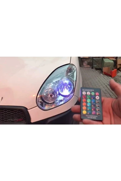 cabbaroglu Kumandalı Rgb T10 Park Ledi Far Ledi Renkli Park Ampulü - 5