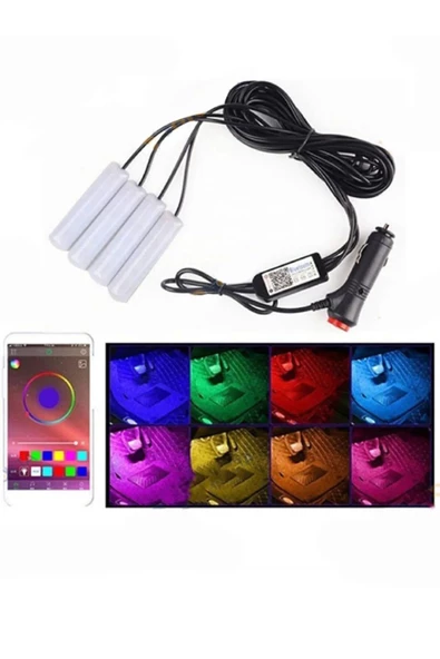 Tiger Marketing Ayak Altı Led Sese Ve Müziğe Duyarlı Led Rgb Kumandalı Ambiyans - 2