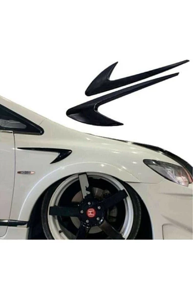 Lazer Store Citroen C-Elysee Uyumlu Çamurluk Venti Sağ Sol Parlak Siyah - 5