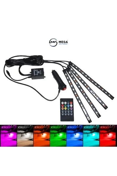 ASDESİA 12 Ledli Ayak Altı Led Lamba Sese Duyarlı Led Müziğe Duyarlı Led
