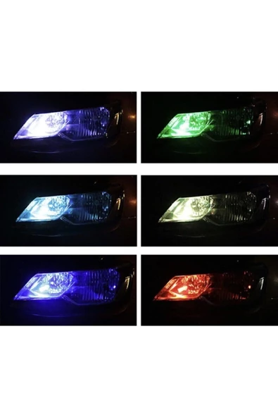 Cin T10 Led Kumandalı 16 Renk ve Seçeneği İle Park Lambası Rgb Kumandalı - 5