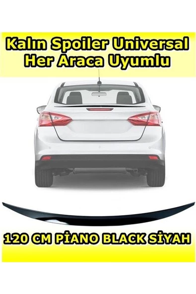 Tiger Marketing Peugeot 2008 Uyumlu Siyah Pianoblack Spoiler 120 Cm - Resim 4