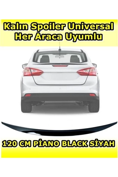 Tiger Marketing Ford Kuga Uyumlu Siyah 120 Cm Pianoblack Spoiler - Resim 2