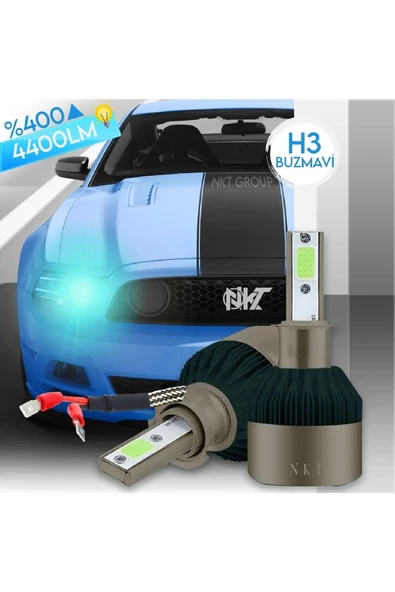 Tiger Marketing Tiger Marketring H3 Ice Blue Buz Mavi Led Xenon Far Ledi Led Zenon Far Ampulü Ledxenon-05