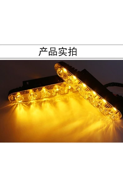 Azertaş oto aksesuar Araba Otomobil 12v Gündüz Ledi Farı Şerit Led Sinyallı - 3
