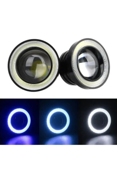 Tiger Marketing Universal Uyumlu Mercekli Led Angel Sis Farı, 89 mm - 4