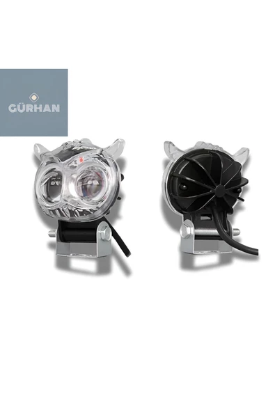 GÜRHAN SHOP Baykuş Sis Farı 1 Adet 3 Modlu Sarı Beyaz Kırmızı Universal - 4