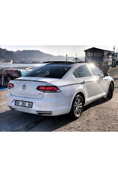 CARPİ Vw Passat B8 Spoiler Bagaj Üstü Spoiler - Spoyler Piano Black