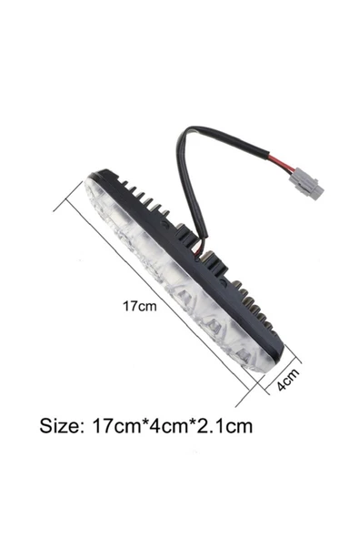 Azertaş oto aksesuar Araba Otomobil 12v Gündüz Ledi Farı Şerit Led Sinyallı - 7