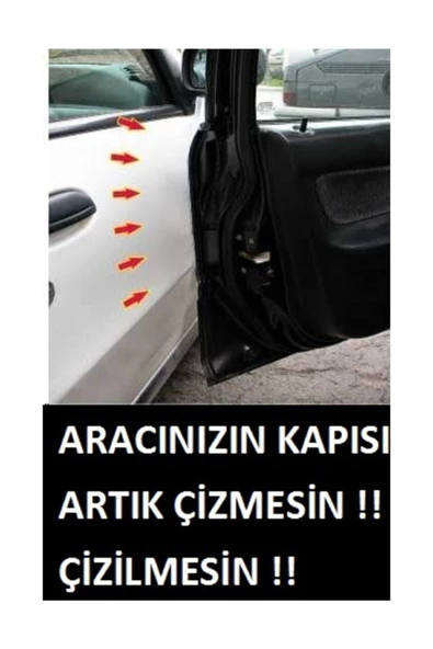 SAHLAN Araç Kapı Koruma Fitili Kapı Çarpma Çizik Önleyici Fitil- 6 M - 3