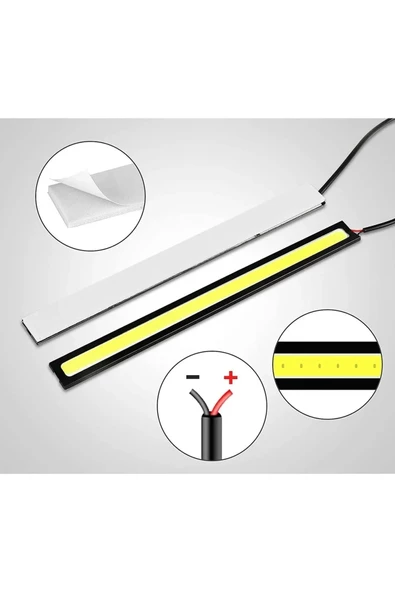 Tiger Marketing Gündüz Ledi Farı Su Geçirmez Gündüz Ledi  uyumlu Beyaz Sis Ledi 14cm - 2