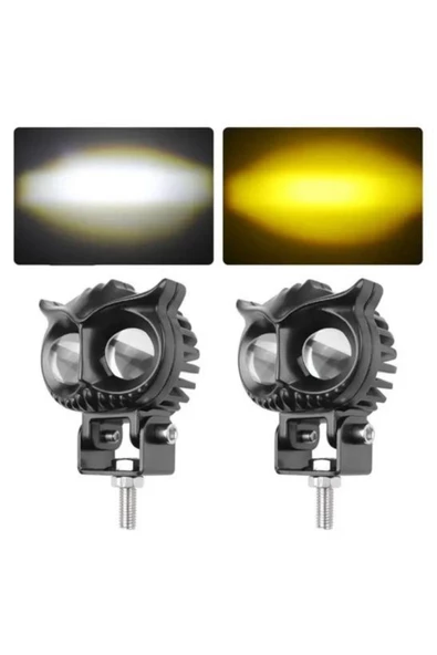Kingstar Led 60w Baykuş Led Aydınlatma Offroad & Motorsiklet 2 Adet Çakarlı - 2