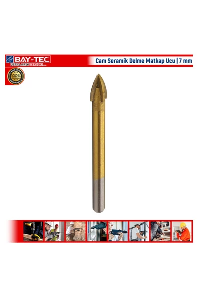 Baytec Cam Seramik Delme Matkap Ucu | 7 mm