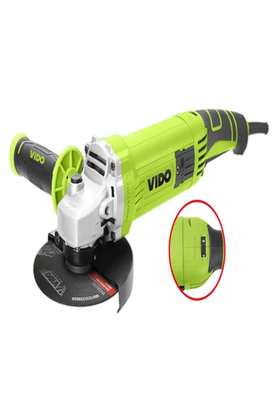 Vido 1200W 125mm 6 Kademe Hız Ayarlı Avuç İçi Taşlama