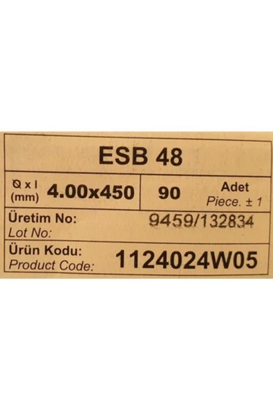 Magmaweld Bazik Elektrod Esb 48 4,00mm 1 Paket 90 Adet - 3