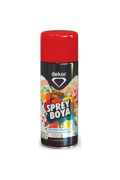 Dekor 651 Kırmızı Sprey Boya 400 Ml Ral3001