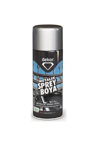 Dekor 666 Metalik Gri Sprey Boya 400ml