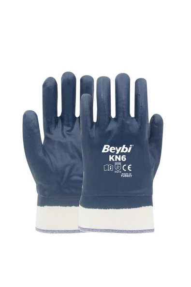 Beybi Kn6 Pamuklu Nitril Kaplı Iş Eldiveni 9 No 2 Çift - 2