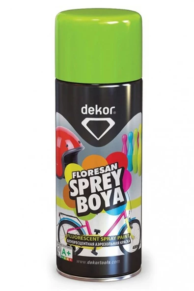 Dekor Yeşil Floresan Sprey Boya 673