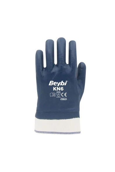 Beybi Kn6 Pamuklu Nitril Kaplı Iş Eldiveni 9 No 2 Çift - 3