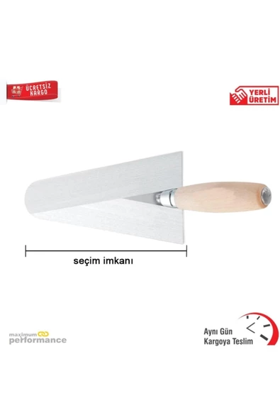 Dekor 061 Ahşap Saplı Sıva Malası 20 Cm Yay Çeliği