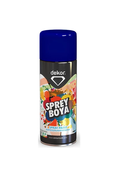 Dekor Efektli Akrilik Lacivert Sprey Boya 400 ML