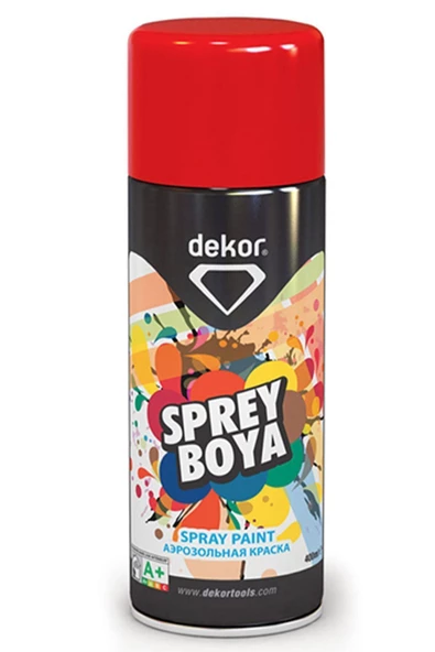 Dekor Efektli Akrilik Sprey Boya Kırmızı 400 ml