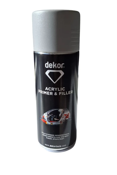 Dekor Ahşap Metal Cam Karton Plastik Pvc Yüzey Boya Öncesi Koruma Sprey Astar 400 ML KOD 677