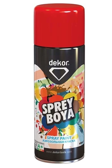 Dekor Makina Kırmızı Sprey Boya 663