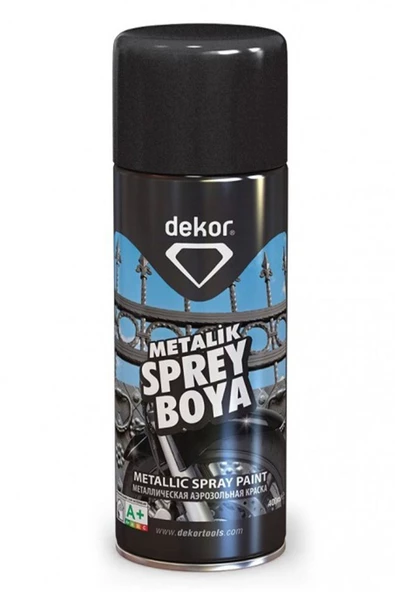 Dekor Metalik Siyah Sprey Boya 667