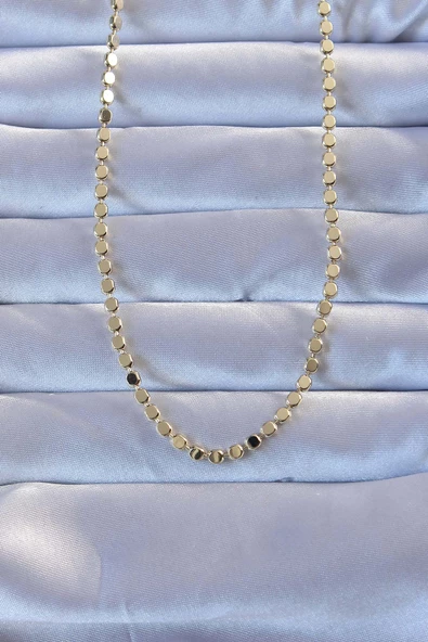 Pirinç Gold Renk Parçalı Ezme Kolye - EBJ240928W28320 ürün görseli