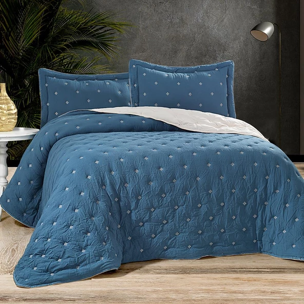 Royal Home Carre 3 Prç Yatak Örtüsü - 3