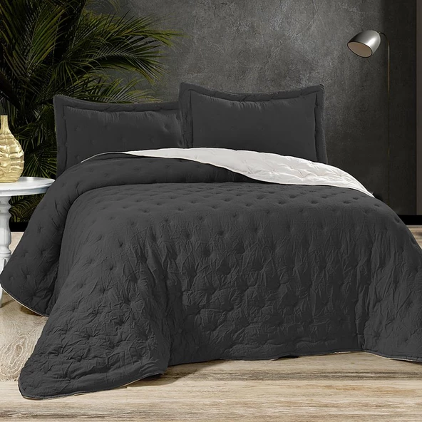 Royal Home Carre 3 Prç Yatak Örtüsü - 2