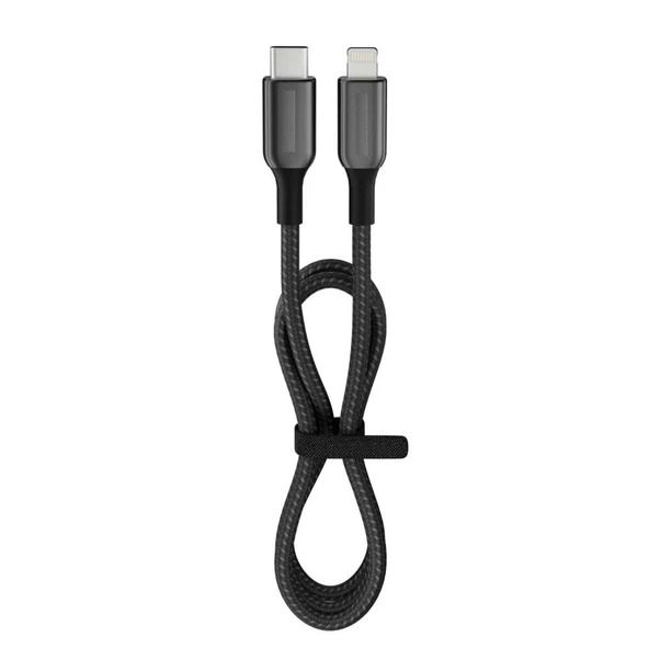 27 Watt 3A Usb-C To Lighning 12M Hızlı Şarj Kablosu Siyah FC41