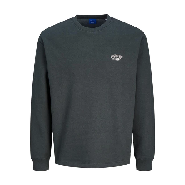 Jack & Jones 12262880 Jorbronx Arch Small Sweat Crew Neck Füme