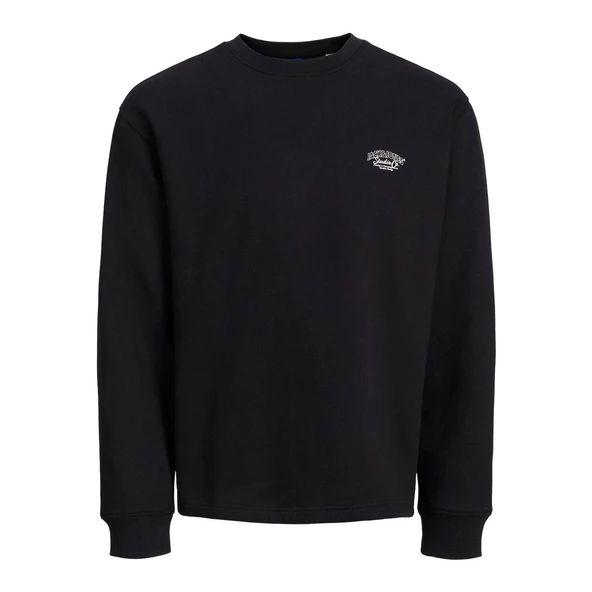 Jack & Jones 12262880 Jorbronx Arch Small Sweat Crew Neck Siyah