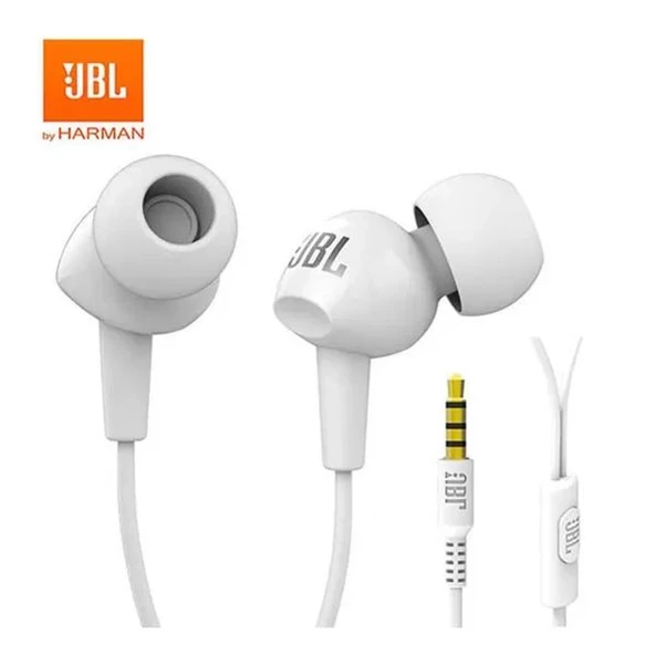 JBL C100SI Beyaz Kablolu Mikrofonlu Kulak İçi Kulaklık