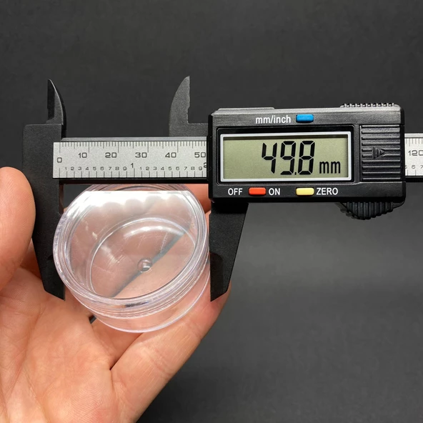 50 Ml Şeffaf Mika Krem Kavanozu ,  Küçük Plastik Kavanoz , Akrilik Kavanoz , Mini Kavanoz x 6 Adet - 4