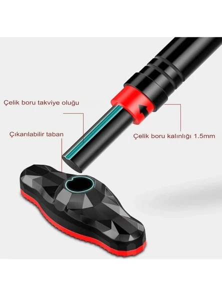 Yeni Nesil 92-120CM Koridor Kapı Barfiksi Barfix Aleti Çubuğu Çekme Barı Demiri Bar E11 - 4