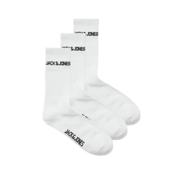 Jack & Jones 12260083 Jacmelvin Tennis Sock 3 Pack Noos Beyaz