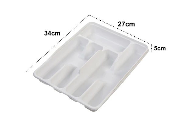 Moonstar Çekmece İçi Kaşıklık 5Gözlü Çatal Bıçak Organızer 34X27CM-KŞ-172 - 5