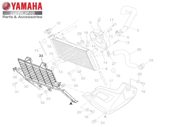 Yamaha Tenere 660 Radyatör Izgarası