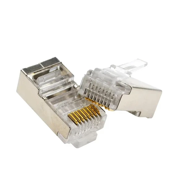 PrimeX PX-CAT660 Metal Cat6 Jak, RJ45 Metal Konnektör, Cat6 Plug Metal 100 lü Paket - 2