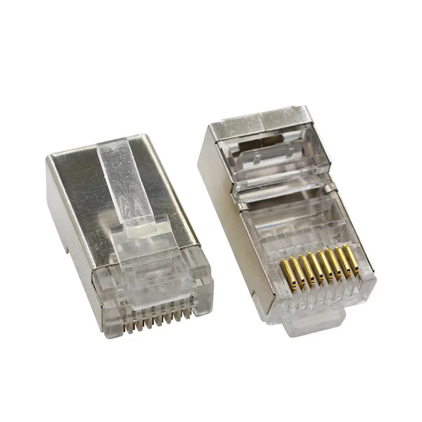 PrimeX PX-CAT660 Metal Cat6 Jak, RJ45 Metal Konnektör, Cat6 Plug Metal 100 lü Paket - 3