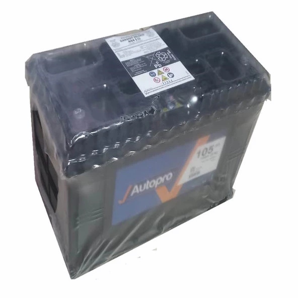 Autopro İnci Akü Üretimi 12v 105 Ah Amper Akü (700 A EN) - 3