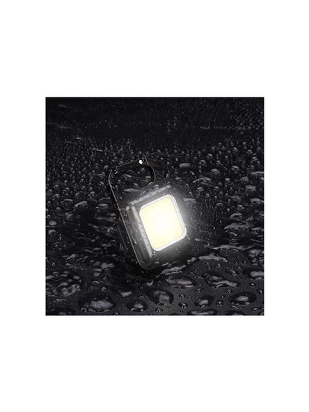 Hubstein Cob Çok Işlevli Şarj Edilebilir Mini LED Anahtarlık El Feneri B69 - 2